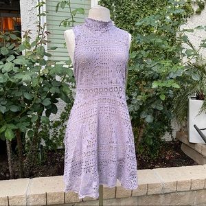 Free People purple Mini dress, crochet